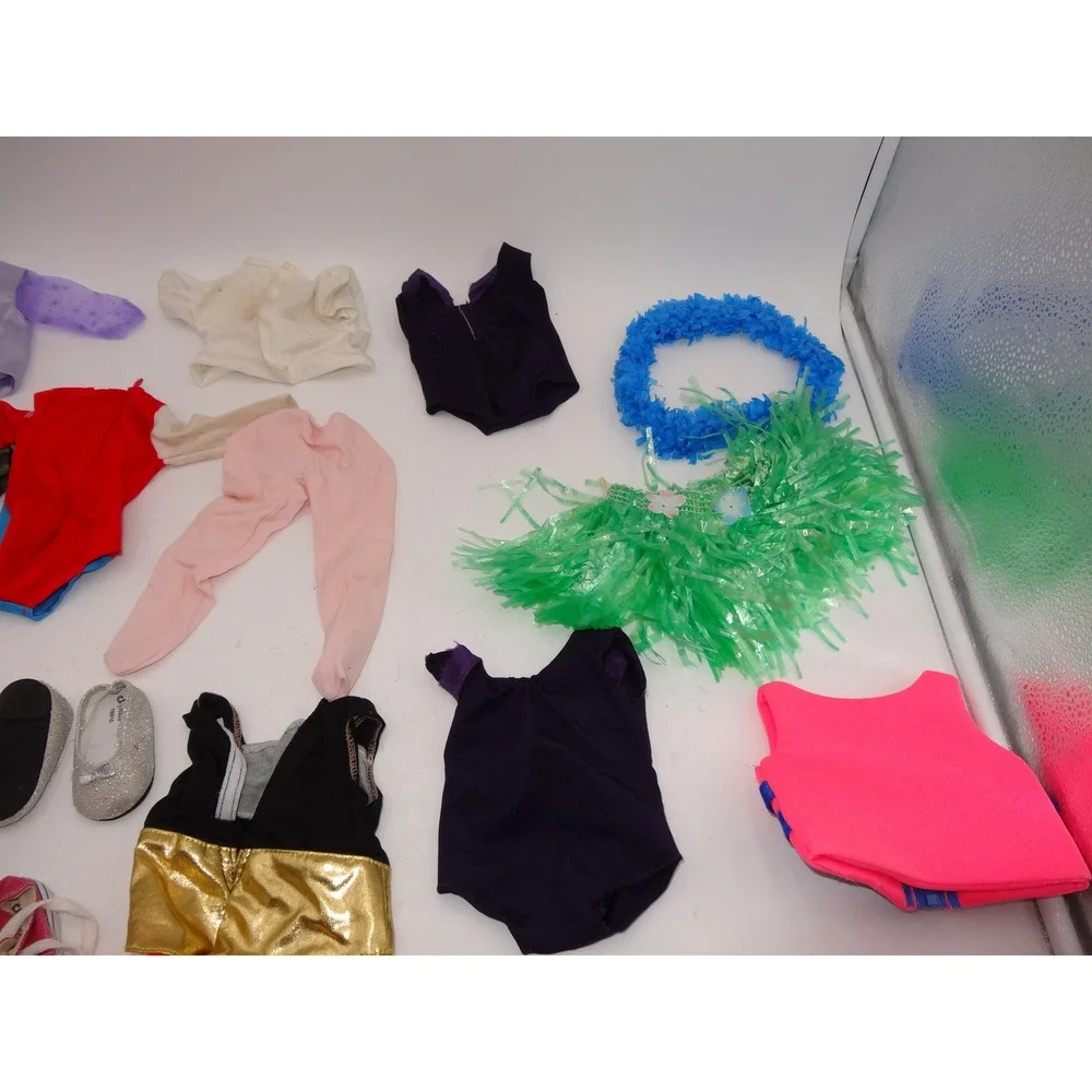 Our Generation Doll Clothes Accessories Lot Hula Skirt‎ Cowboy Boots Life Jacket